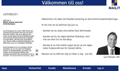 Mail IT / mailit startsida 2005
