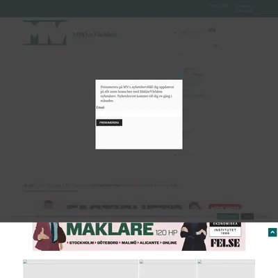 MäklarVärlden startsida 2020