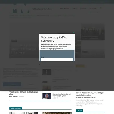 MäklarVärlden startsida 2025