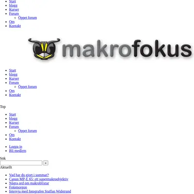 Makro i Fokus startsida 2011