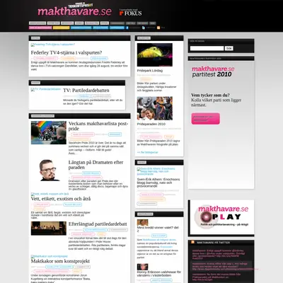 www.makthavare.se startsida 2010
