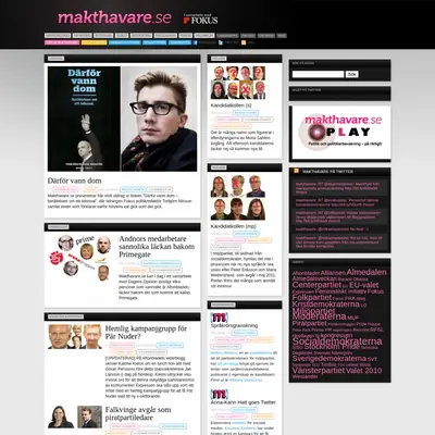 www.makthavare.se startsida 2011