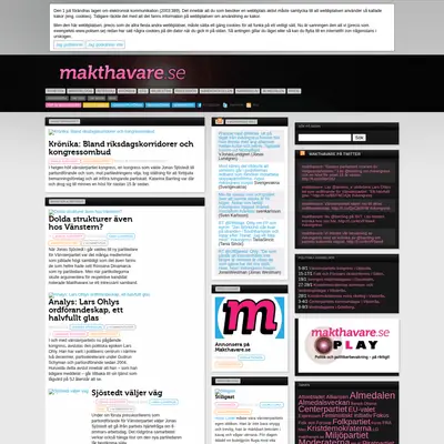 www.makthavare.se startsida 2012