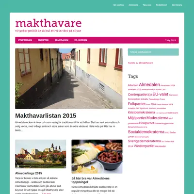 www.makthavare.se startsida 2015