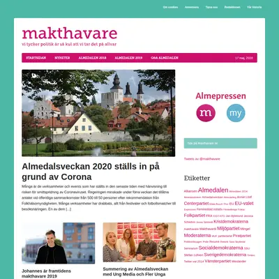 www.makthavare.se startsida 2020