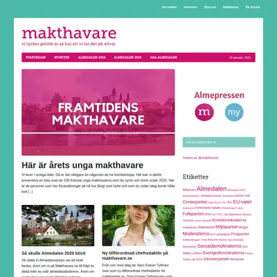 www.makthavare.se startsida 2021