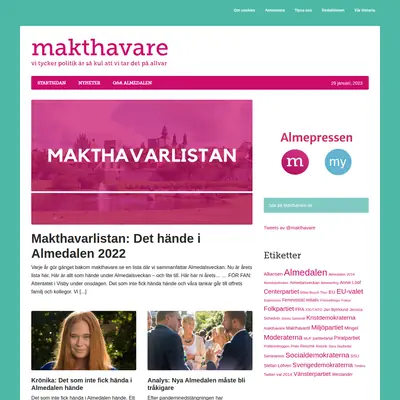 www.makthavare.se startsida 2023