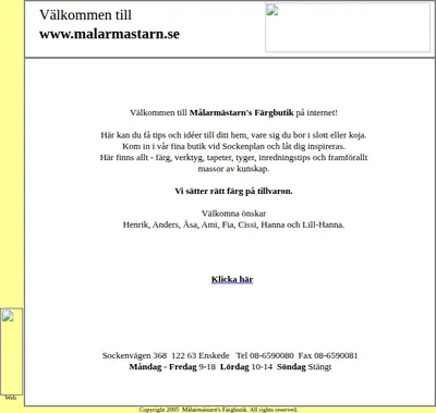 Målarmästaren startsida 2007