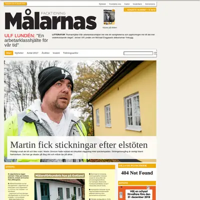 Målarnas Facktidning startsida 2019