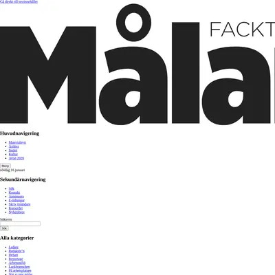 Målarnas Facktidning startsida 2022