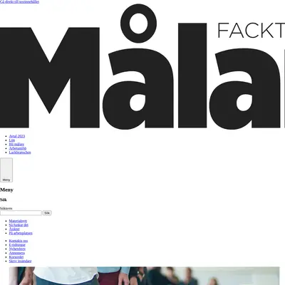 Målarnas Facktidning startsida 2023