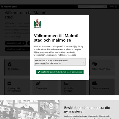 Malmo.com startsida 2023