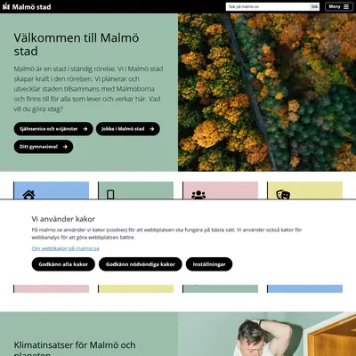 Malmo.com startsida 2025