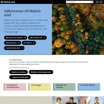 Malmo.com startsida 2026