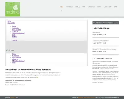 Malmö mediakanal startsida 2017