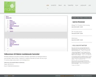 Malmö mediakanal startsida 2018