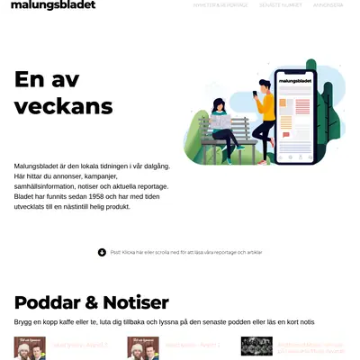 www.malungsbladet.se startsida 2020