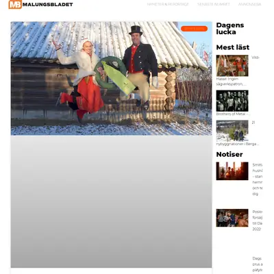 www.malungsbladet.se startsida 2022