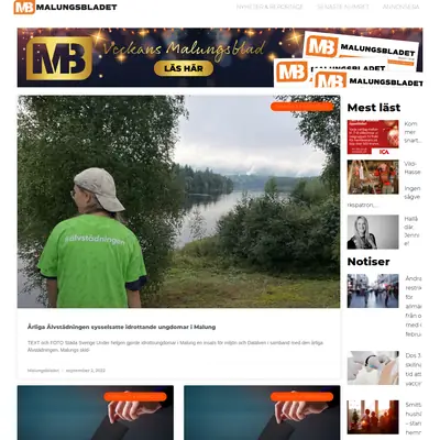 www.malungsbladet.se startsida 2023