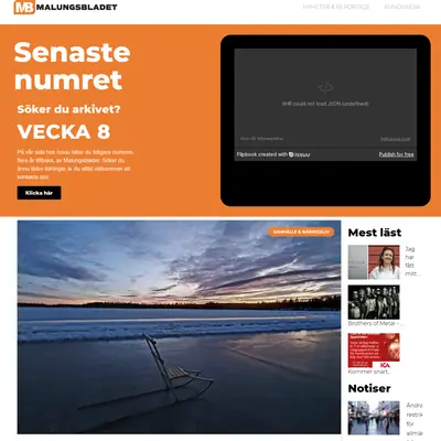 www.malungsbladet.se startsida 2024