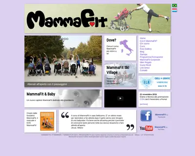 mamma.fit startsida 2016