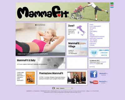 mamma.fit startsida 2017