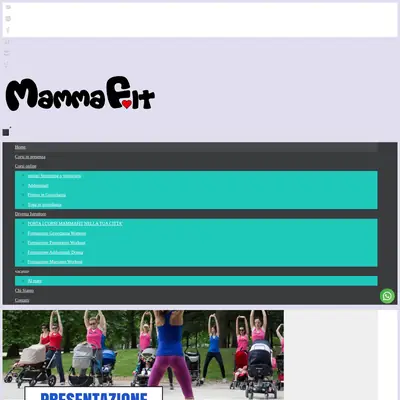 mamma.fit startsida 2025