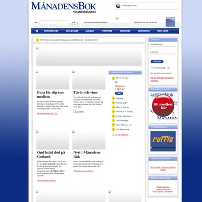 Månadens bok startsida 2011