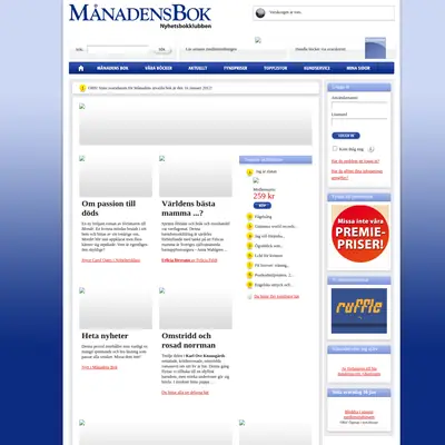 Månadens bok startsida 2012