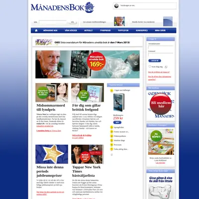 Månadens bok startsida 2013
