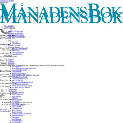 Månadens bok startsida 2025