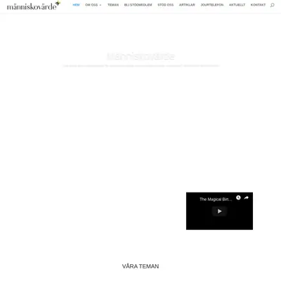 Människovärde startsida 2019