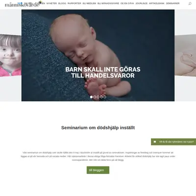 Människovärde startsida 2020