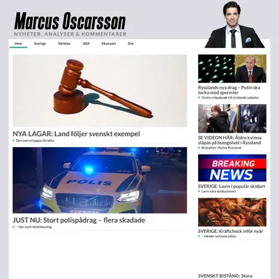 marcusoscarsson.se startsida 2023