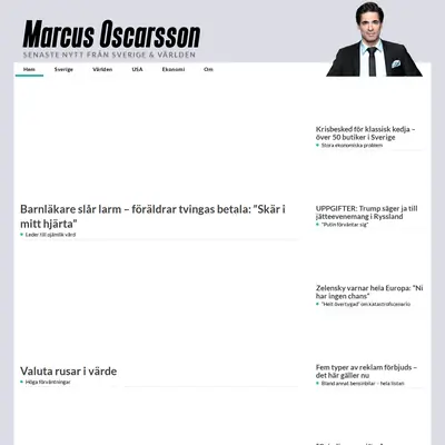 marcusoscarsson.se startsida 2025
