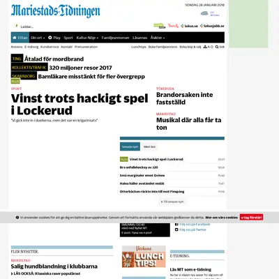 www.mariestadstidningen.se startsida 2018