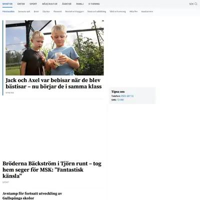 www.mariestadstidningen.se startsida 2023