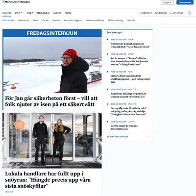 www.mariestadstidningen.se startsida 2026