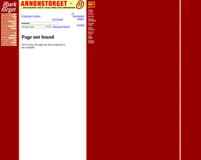 Markbladet startsida 1998