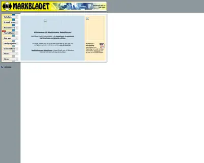 Markbladet startsida 2002