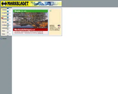 Markbladet startsida 2003