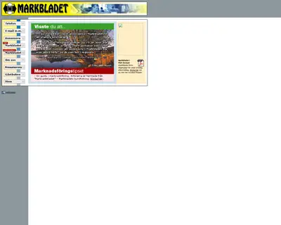 Markbladet startsida 2004