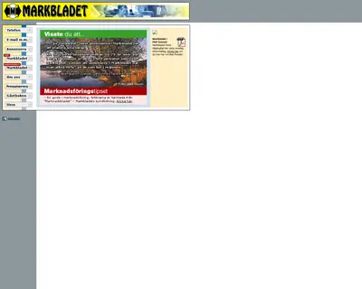 Markbladet startsida 2006
