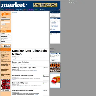 market.se startsida 2009