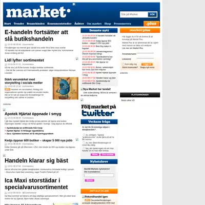 market.se startsida 2010