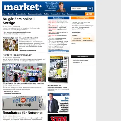 market.se startsida 2011