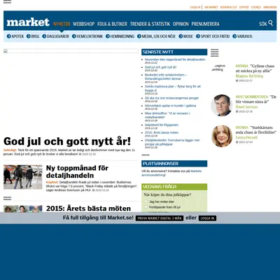 market.se startsida 2016