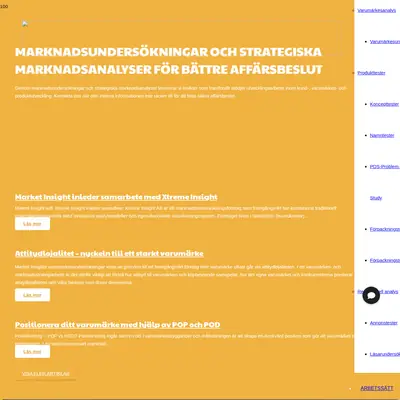 Market - Insights startsida 2024