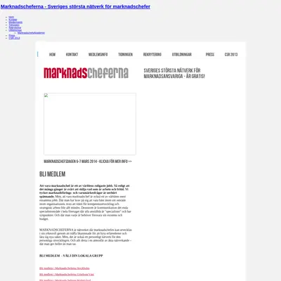 Marknadscheferna startsida 2014
