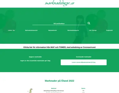 marknadsdagar.se startsida 2022
